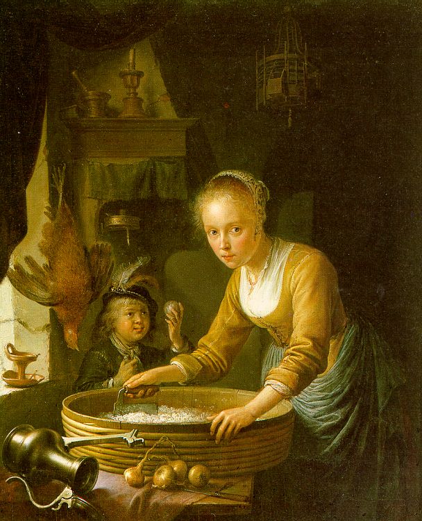 Girl Chopping Onions